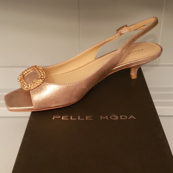 pelle moda kitten heel